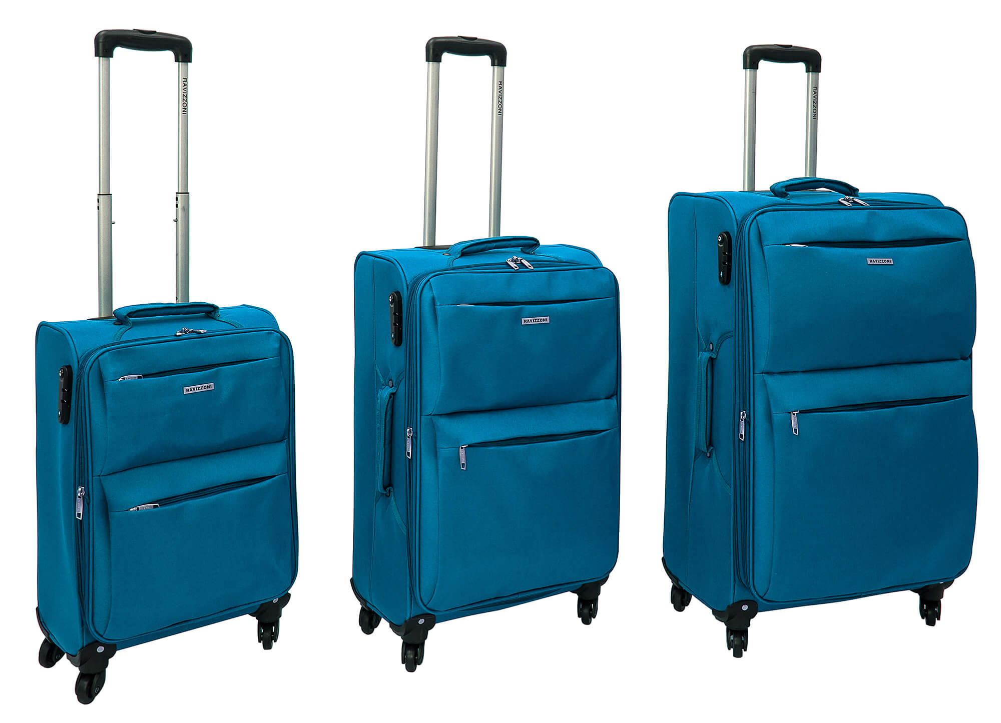 PICASSO ESPANDIBILE Set 3 trolley grande - medio - cabina Blu