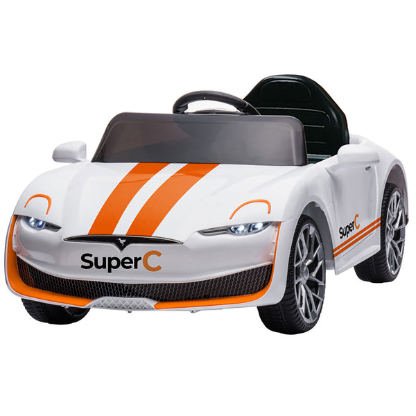 Macchina Elettrica per Bambini 12V Auto Super-C Bianca prezzo