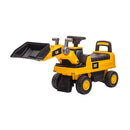 Escavatore Cavalcabile 88x28x48 cm per Bambini con Benna Manovrabile Caterpillar Giallo-1