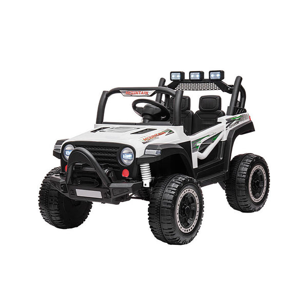 sconto Macchina Elettrica per Bambini 12V Fuoristrada Offroad Mountain Bianco