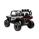 Macchina Elettrica per Bambini 12V Fuoristrada Offroad Mountain Bianco -3