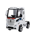 Camion Elettrico per Bambini 12V con Licenza Mercedes Bianco -1