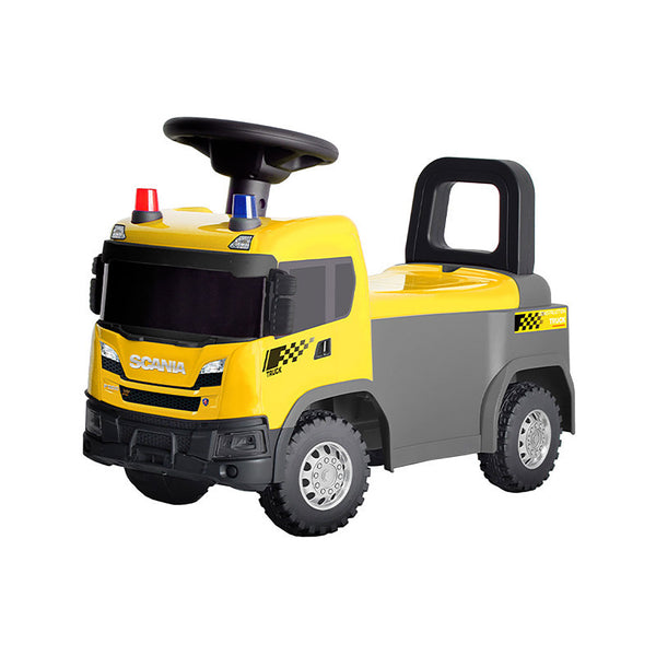 acquista Camion Costruzioni Cavalcabile 60x28x40 cm per Bambini Scania Giallo