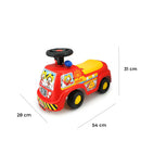 Camion dei Pompieri Cavalcabile 25x51x33 cm per Bambini Mickey Mouse Rosso -3