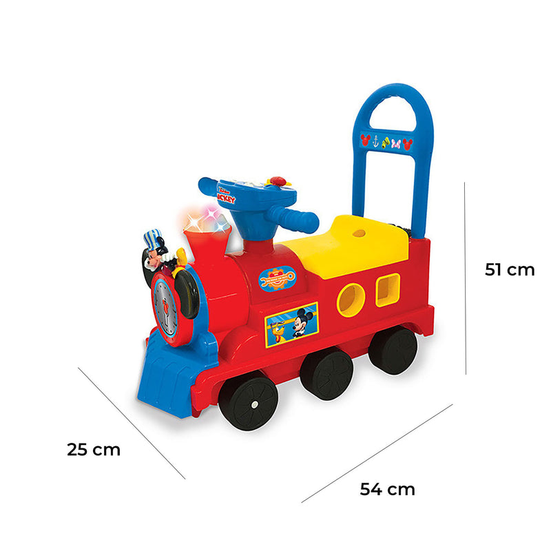 Treno Cavalcabile 54x25x51 cm per Bambini Mickey Mouse Rosso -3