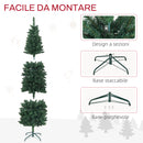 Albero di Natale Artificiale 180 cm 479 Rami Design Alto e Stretto Verde -6