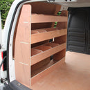 Scaffalatura per Furgone Van VW Caddy 122,5x30x112 cm 24 Scompartimenti in Compensato di Betulla  -3