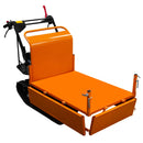 Mini Dumper a Benzina 71x156x99 cm Trasporto Materiali Cingolato Arancione -7