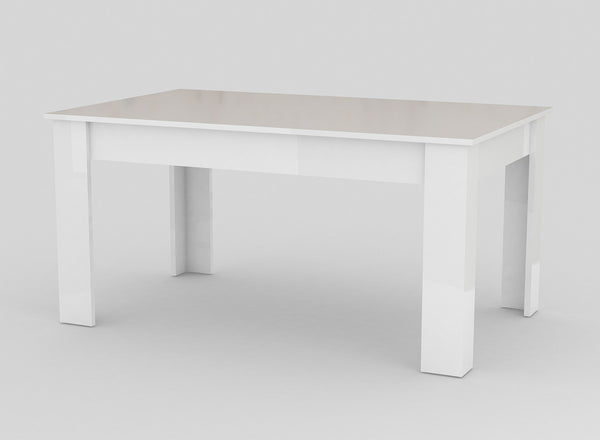 Tavolo Allungabile 160/210x90x75 cm Jesi Bianco Lucido prezzo