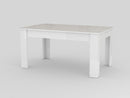 Tavolo Allungabile 160/210x90x75 cm Jesi Cemento/Bianco  -3