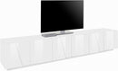 Mobile TV 6 Ante 243,6x44,2x46 cm Ping Bianco Lucido-1