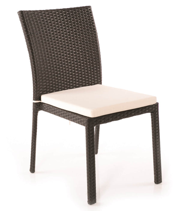 online Chaise de jardin 48x62xH90 cm en polyrotin noir