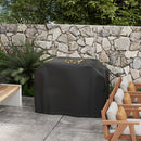 Copertura Barbecue Rettangolare 124x61x91 cm in Tessuto Oxford con Cinghia e Chiusure Nero-6