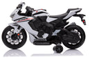 Moto Elettrica per Bambini con Licenza Honda CBR 1000RR 12V Velocità 4km/h Bianco    -2