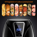 Friggitrice Aria Calda Digitale Senza Olio Airfryer 3,2 Lt Frigge Cuoce 1300W-3