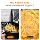 Friggitrice Aria Calda Digitale Senza Olio Airfryer 3,2 Lt Frigge Cuoce 1300W-5