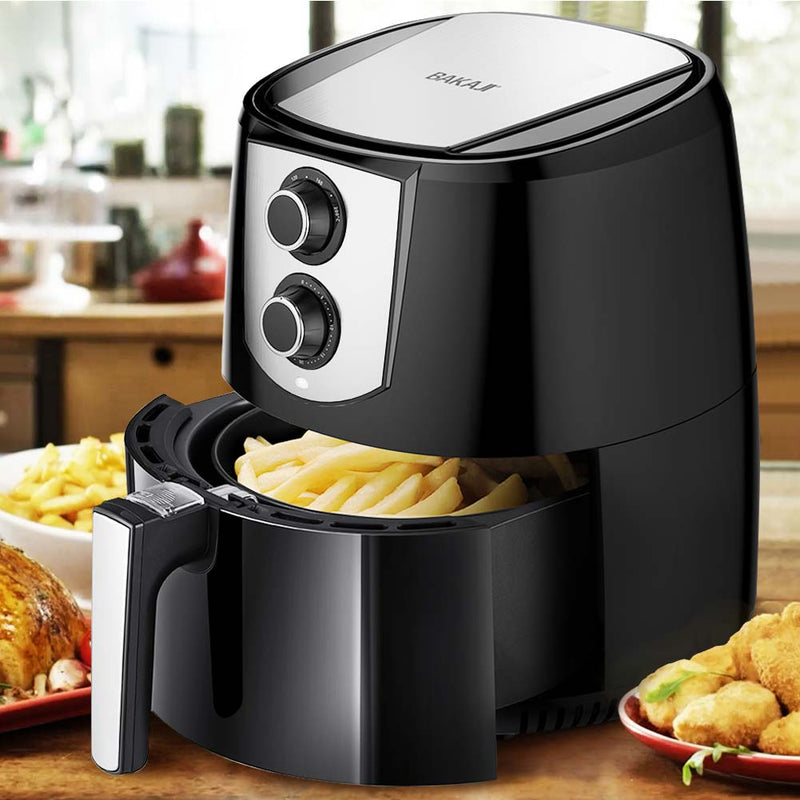 Friggitrice ad Aria Calda Senza Olio Airfryer 4,4 Lt Frigge Cuoce Arrosto 1400W-1