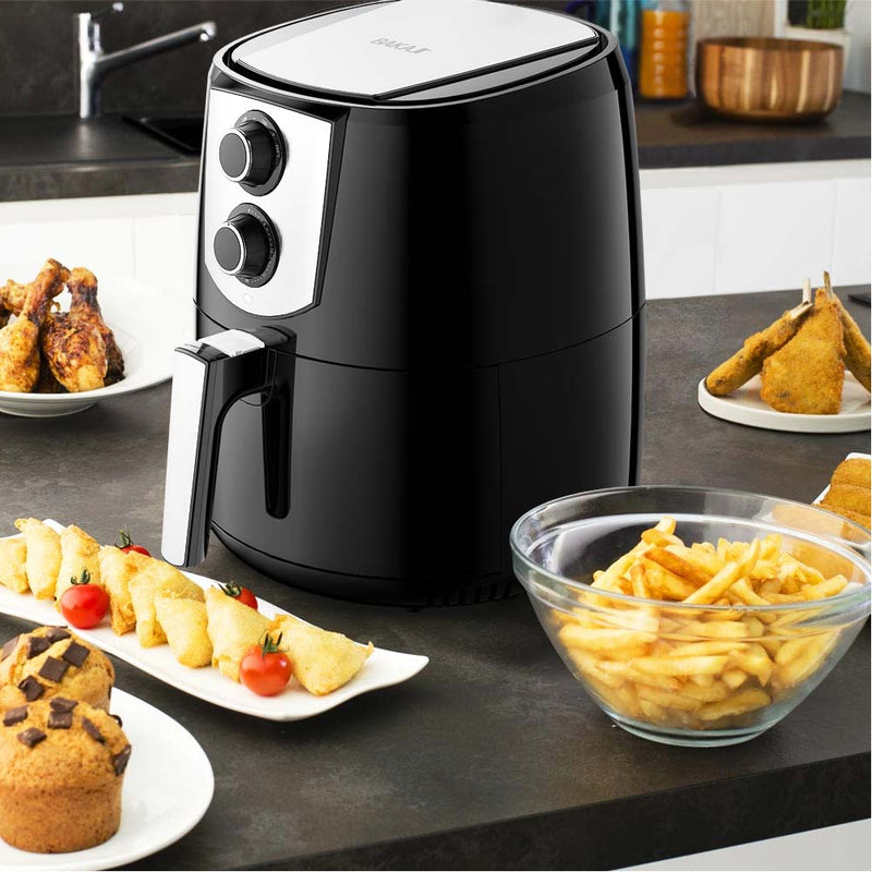 Friggitrice ad Aria Calda Senza Olio Airfryer 4,4 Lt Frigge Cuoce Arrosto 1400W-3