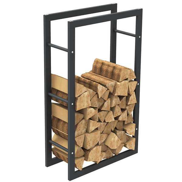 Portalegna Supporto Metallo Porta Legna Interno Legnaia Camino Stufa 100x60x25cm prezzo