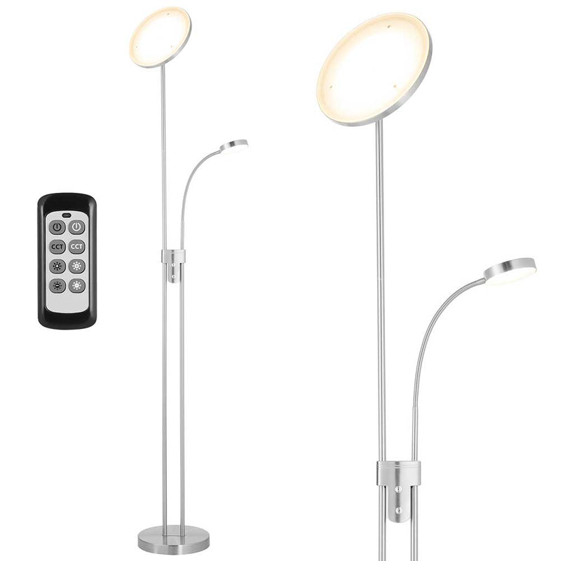 Lampada PIantana da Terra Touch LED 36W 2000Lm 2 Luci Dimmerabile + Telecomando-1