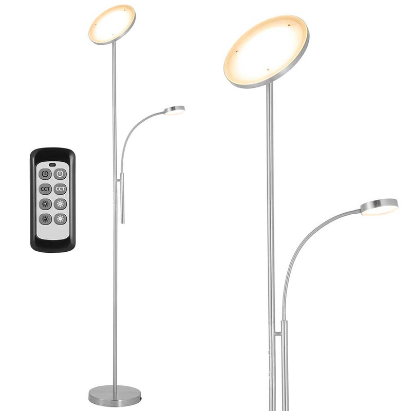 Lampada PIantana da Terra Touch LED 36W 2000Lm 2 Luci Dimmerabile + Telecomando-1