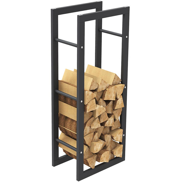 Portalegna Supporto Metallo Porta Legna Interno Legnaia Camino Stufa 100x40x25cm prezzo