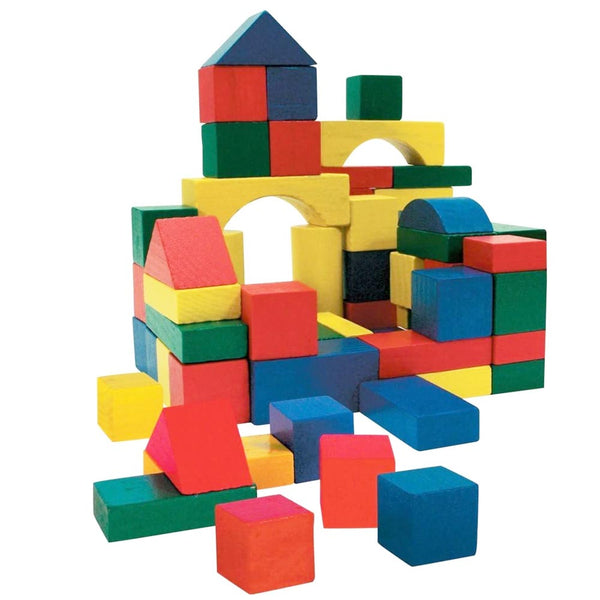 Playset Costruzioni in Legno 100 Mattoncini Giocattolo Bambini Gioco Educativo online