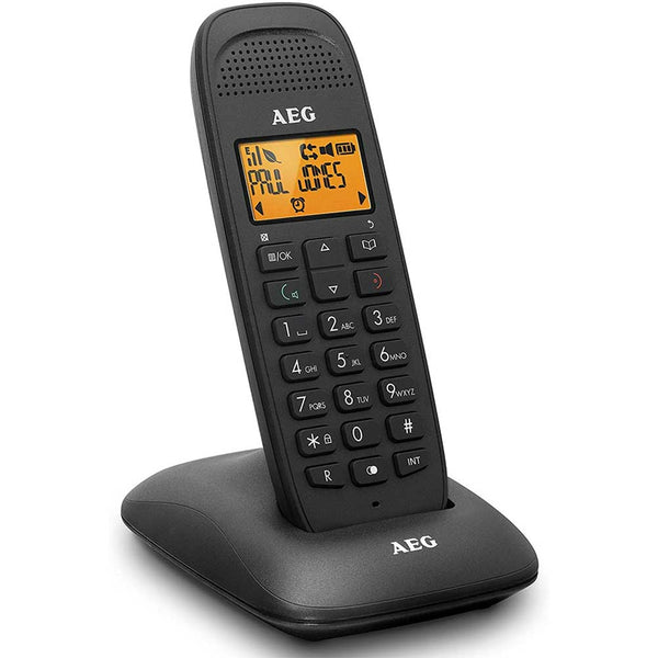 acquista Telefono Cordless AEG Voxtel D81 DECT con Display 1,6'' LCD Nero