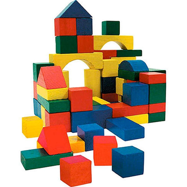 online Playset Costruzioni in Legno 50 Mattoncini Giocattolo Bambini Gioco Educativo