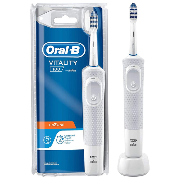 sconto Spazzolino Elettrico Denti Vitality 100 TriZone a Batteria Ricaricabile con Timer Oral-B
