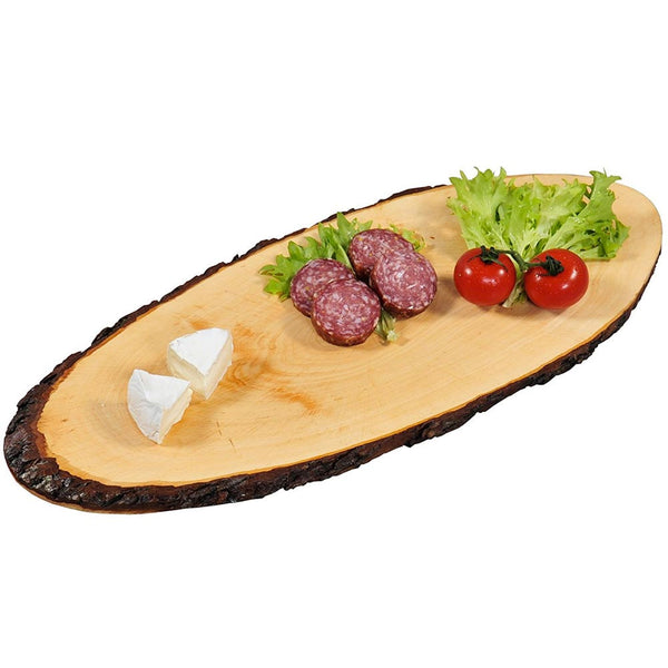 Tagliere Ovale In Legno Corteccia 45 cm Salumi Formaggi Affettati Antipasti acquista