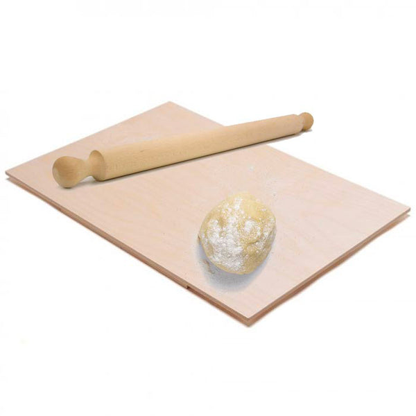 acquista Asse Per Impastare Spianatoia In Legno Con Mattarello Pasta Pizza 50x30 cm