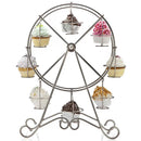 Alzata Stand Porta Cupcake Ruota Panoramica Alzatina 8 Posti Dolci Muffin Metall-1