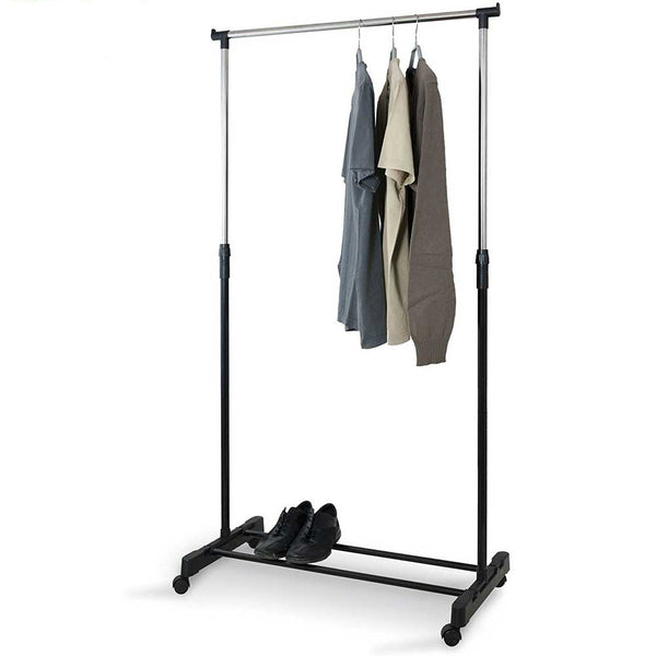 Stand Appendiabiti Allungabile Telescopico Singolo con Ruote 80x40x90/165 cm prezzo