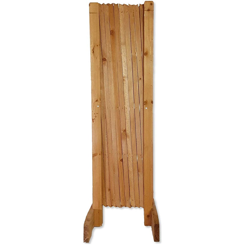 Recinzione Recinto Cani Legno Cancello Divisorio Regolabile 117cm Pieghevole-3