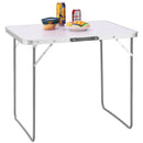 Tavolo Campeggio Picnic Alluminio 60x80x68 cm Pieghevole Maniglia per Trasporto-1