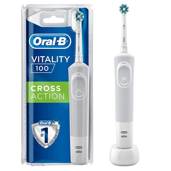 Spazzolino Elettrico Denti Vitality 100 Cross Action a Batteria Ricaricabile con Timer Oral-B sconto