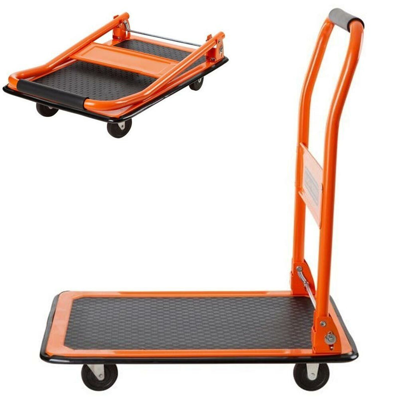 Carrello Portapacchi Pieghevole Portatutto 4 Ruote a Pianale Portata 80Kg Black & Decker-5