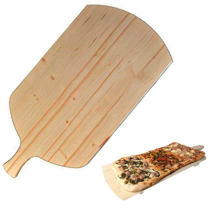 Tagliere Per Pizza a Metro Teglia Vassoio Legno Rettangolare Con Manico 82x36cm-2