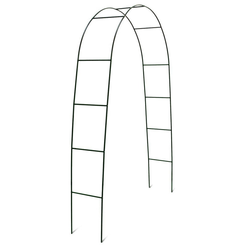 Arco da Giardino Supporto per Rose Piante Rampicanti in Metallo Altezza 240 cm-2