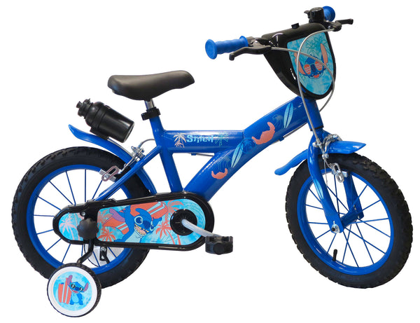 Bicicletta per Bambino 14” 2 Freni con Licenza Disney Stitch Blu prezzo