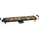 Piastra Grill Griglia Elettrica Antiaderente 86x21cm 5 Impostazioni di Calore Alpina-1