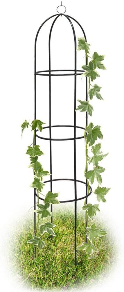 Supporto per Piante Rampicanti Obelisco Piramide da Giardino Altezza 185cm Verde-2