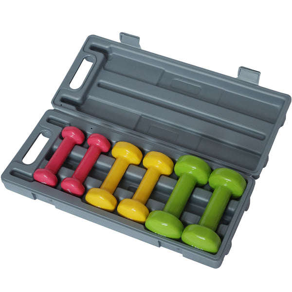 Set Manubri Palestra con Valigetta 2x0.5kg+2x1kg+2x1.5kg Pesi per Sport Fitness acquista