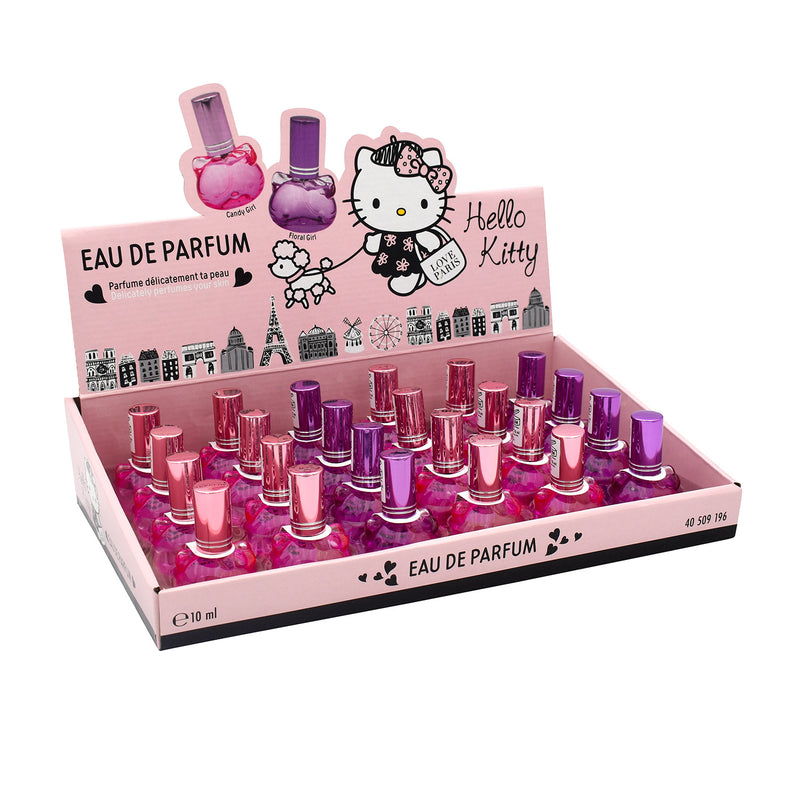 Set 24 Profumi per Bambina a Forma di Hello Kittty in 2 Fraganze Fragola e Ciliegia-1