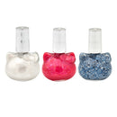 Set 24 Smalti Hello Kitty per Bambini a Base Acqua 10 ml Rosa Blu e Bianco-2