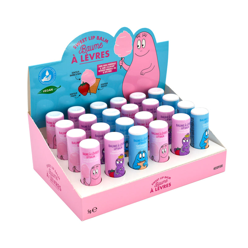 Set 24 Burro Cacao Barbapapà per Bambini da 5 gr 3 Gusti Assortiti-1