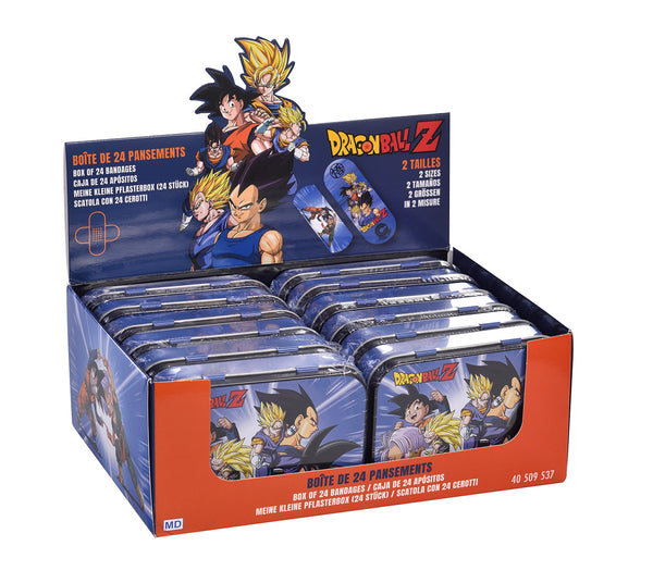 Set 12 Box Dragon Ball per Bambini con 24 Cerotti Ciascuno 2 Misure in Metallo acquista