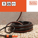 Tubo Pompa dell'Acqua da Giardino 25 Metri Ø13 con 5 Raccordi Max 6 Bar in PVC Black & Decker-5