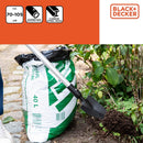 Cazzuola da Giardino con Manico Telescopico da 77-105 cm Resistente al Calore Black & Decker-2